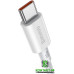 Кабель Type-C Baseus Superior Series Fast Charging 100W Type-C to Type-C PD 1m White (CATYS-B02)