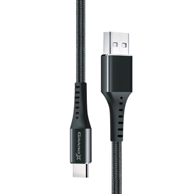 Кабель Grand-X USB Type-C FC-12 3A 1.2 м Black