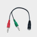 Розгалужувач Jack 3.5mm to 2x3.5mm 0.2m