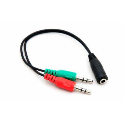 Розгалужувач Jack 3.5mm to 2x3.5mm 0.2m