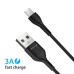Кабель Grand-X USB Type-C 3A 1m Fast Сharge Black, PC-03