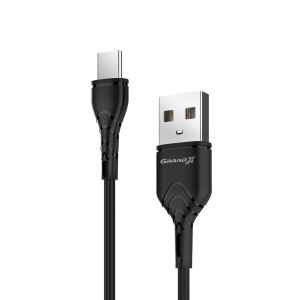 Кабель Grand-X USB Type-C 3A 1m Fast Сharge Black, PC-03