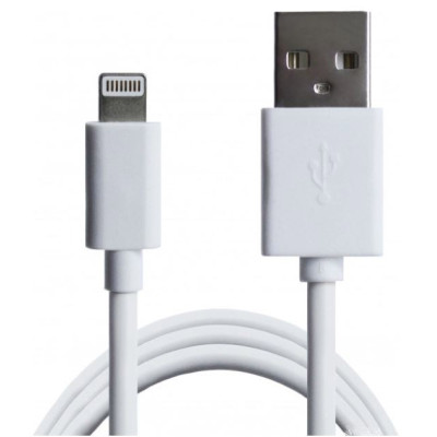 Кабель Grand-X USB - Lightning 1м White