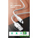 Кабель заряджання та синхронізації Ugreen USB-A to Lightning 2.4А (Apple MFI) Білий