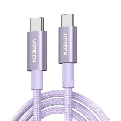 Кабель Ugreen USB-C to USB-C Power Delivery PD 100W, 480Mbps, (1m Purple)