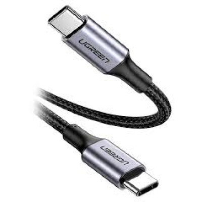 Кабель Ugreen USB-C to USB-C Power Delivery PD 100W, 480Mbps, (1m Dark Grey)