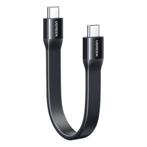 Кабель Ugreen USB-C to USB-C Thunderbolt Power Delivery PD 3.1 - 240W, 40Gbps, 8k 60hz (0.12m Black)
