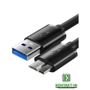 Кабель USB 3.0 AM to Micro B 0.25m Black (YHL-YP01-0.25)
