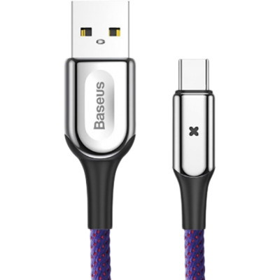 Кабель Baseus X-shaped Light Cable USB Type-C 1м, purple