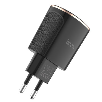 Зарядний пристрій НОСО C60A Prestige 2USB (2.4A + QC3.0)