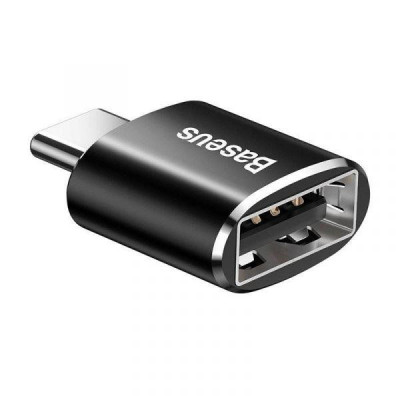 Адаптер/Перехідник USB Type-C Baseus USB Female To Type-C Male Adapter Converter Black