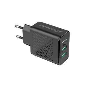 Зарядний пристрій Grand-X CH-60 2USB 5V 3,1A