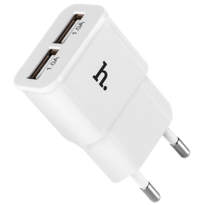 Зарядний пристрій HOCO UH202 Smart 2USB/2,1A White