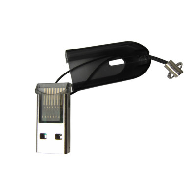 Кардрідер STLab міні зовнішній USB2.0 для MicroSD / TF карт чорний