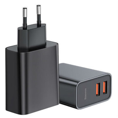 Зарядний пристрій Baseus Speed PPS Quick Charger 2xUSB (Black) 30W