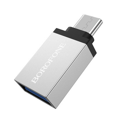 Перехідник Borofone BV3 USB Type-C Steel (23970)