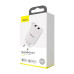 Зарядний пристрій Baseus Speed Mini Dual U Charger 10.5W 2xUSB White (EU) (CCFS-R02)