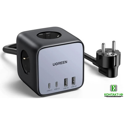 Зарядний пристрій UGREEN DigiNest Cube 65W, CD268, 1.8м. Power Strip GaN