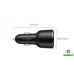 Зарядний пристрій UGREEN 69W 2xUSB Type-C PD + USB-A Fast Car Charger Black (CD239) (20467)