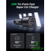 Зарядний пристрій UGREEN 69W 2xUSB Type-C PD + USB-A Fast Car Charger Black (CD239) (20467)