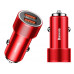 Зарядний пристрій Baseus Small Screw Dual-USB Quick Charge 36W Red