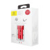 Зарядний пристрій Baseus Small Screw Dual-USB Quick Charge 36W Red
