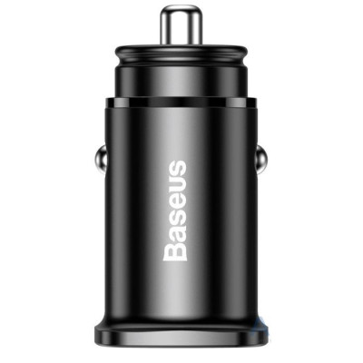 Зарядний пристрій Baseus Golden Contactor Dual U Intelligent 2xUSB 12W 2.4A Black