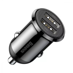 Зарядний пристрій Baseus Grain Pro 4.8A 2xUSB Black (CCALL-YD01)