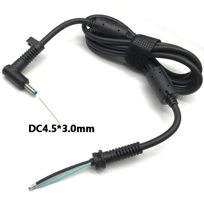 Кабель DC HP, Asus 200W 10A 4.5mm*3.0mm pin inside blue 3pin для блока живлення ноутбука