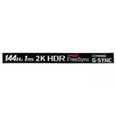 Наклейка монітора 144Hz 1ms 2K HDR AND FreeSync Nvidia G-SYNC