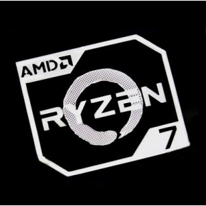 Наклейка AMD Ryzen 7 Silver (metal)