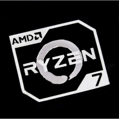 Наклейка AMD Ryzen 7 Silver (metal)