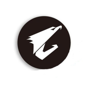 Наклейка для вентилятора відеокарти AORUS Gigabyte 3cm