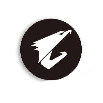 Наклейка для вентилятора відеокарти AORUS Gigabyte 3cm