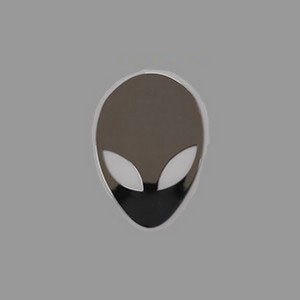Наклейка Alienware logo chrome 2x1.3cm
