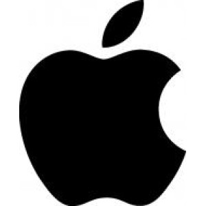 Наклейка Apple logo Black 0,8x1cm
