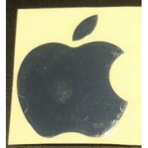 Наклейка Apple logo silver 2x2,5cm