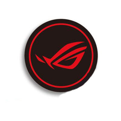 Наклейка для вентилятора відеокарти Asus ROG Republic Of Gamers 30x30mm