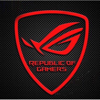 Наклейка Asus Republic of Gamers ROG 30x25mm Red Sticker Metal