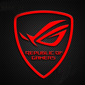 Наклейка Asus Republic of Gamers ROG Red Sticker Metal 45x37mm