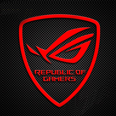 Наклейка Asus Republic of Gamers ROG Red Sticker Metal 45x37mm