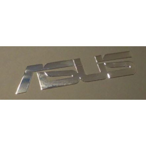 Наклейка Asus logo metal chrome 5x1cm