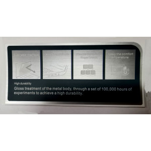 Наклейка для ноутбука Asus Silver 98x44mm
