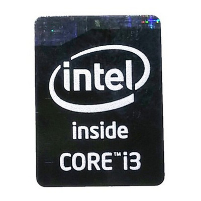 Наклейка Intel Core i3 4-го покоління black