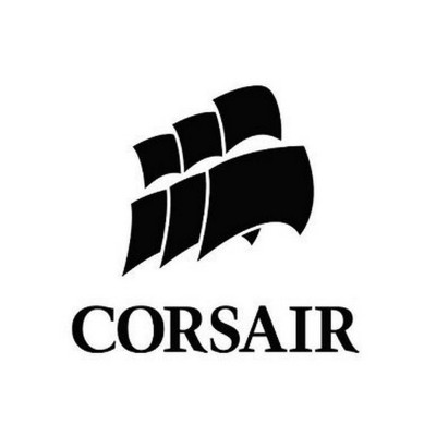 Наклейка Corsair metal black 2,8x3cm