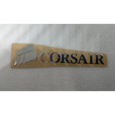 Наклейка Corsair chrome Metal 6x1,5cm