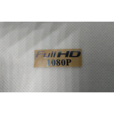 Наклейка Full HD 1080p chrome 3x1cm