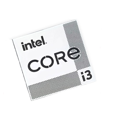 Наклейка Intel Core i3 11th Gen Silver Chrome (metal)