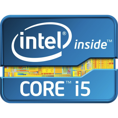 Наклейка Intel Core i5 2x1,5cm Blue