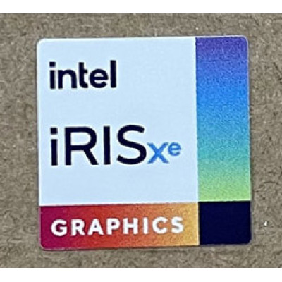 Наклейка Intel Iris Xe Graphics